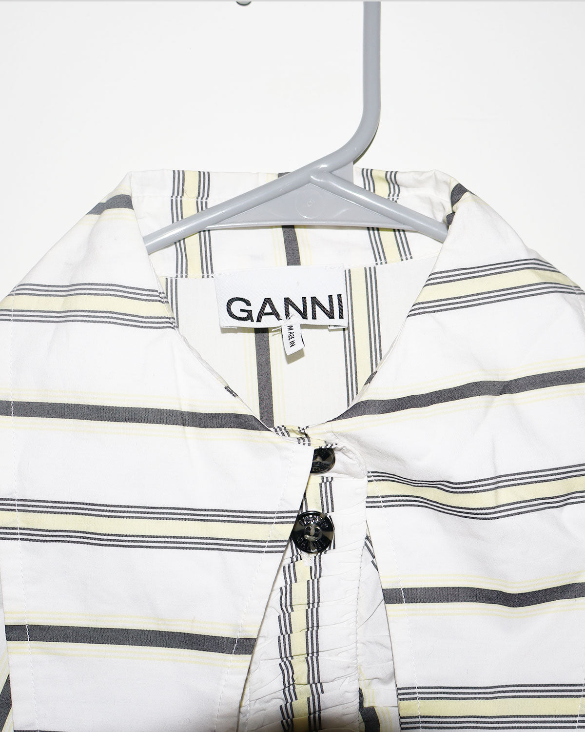 Striped Long Sleeve Button-Up Top