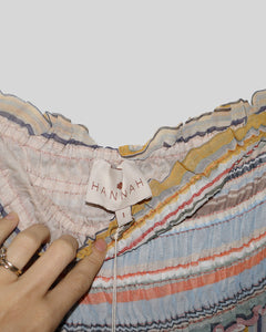 Striped Maxi Length Skirt
