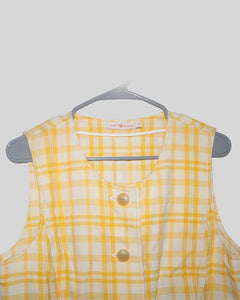 Plaid Print Mini Dress