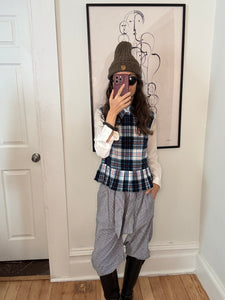 Mara Hoffman Plaid Print Wide Leg Pants Size: XS