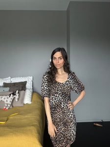 Animal Print Mini Dress
