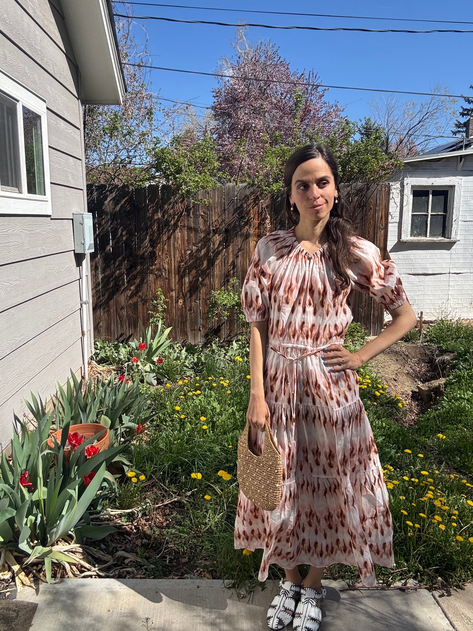 Tie-Dye Print Long Dress