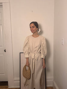 Crew Neck Long Dress