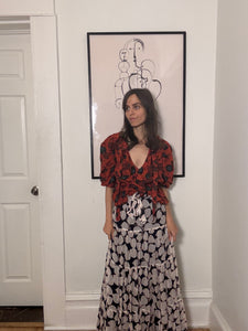 Floral Printed Maxi Skirt
