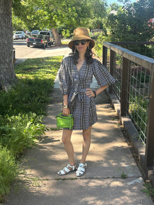 Plaid Print Mini Dress