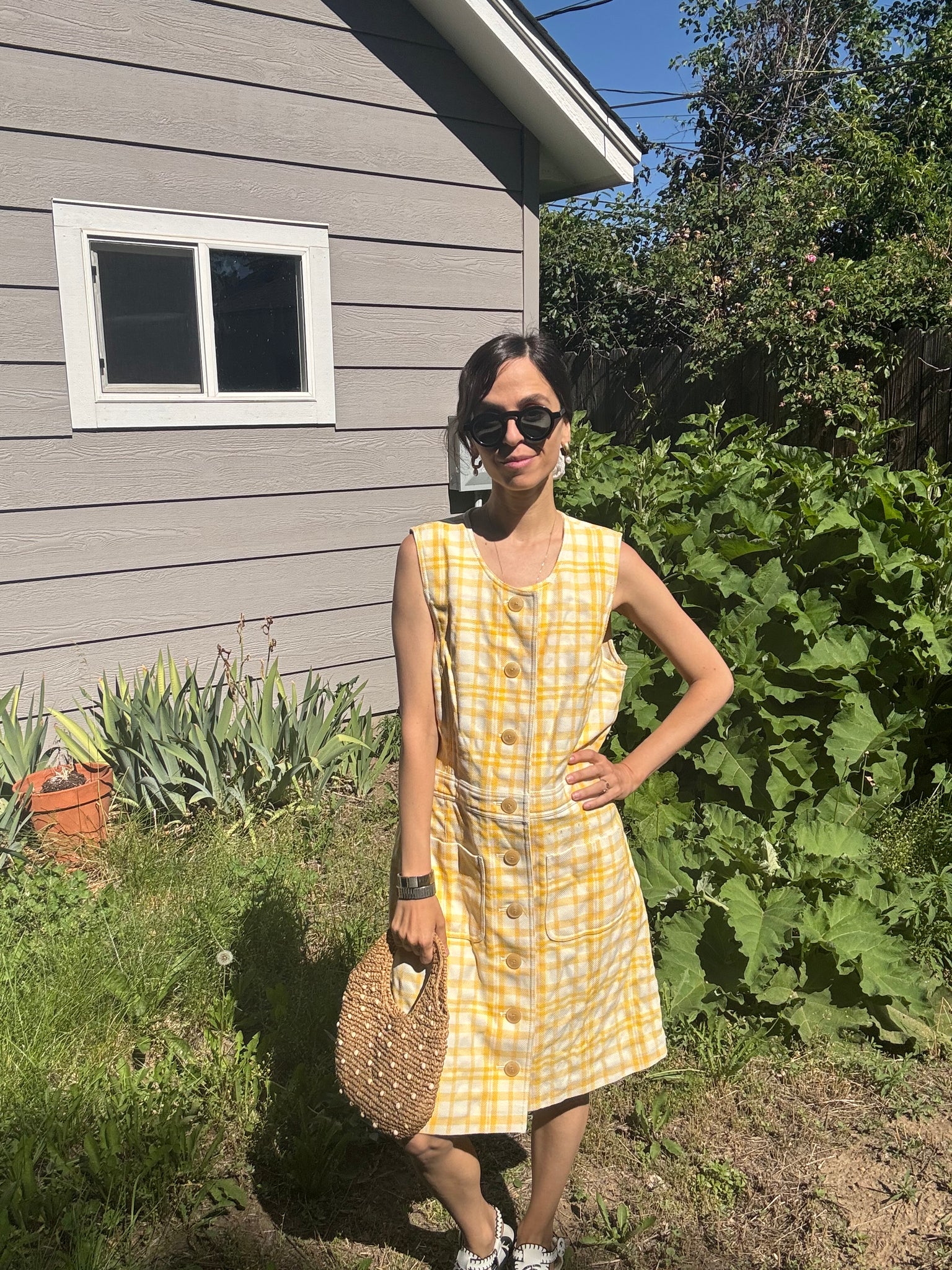 Plaid Print Mini Dress
