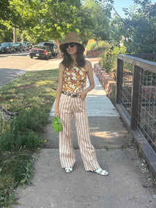 Striped Wide Leg Pants