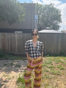 Striped Straight Leg Pants