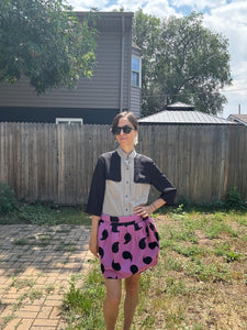 Paisley Print Mini Skirt