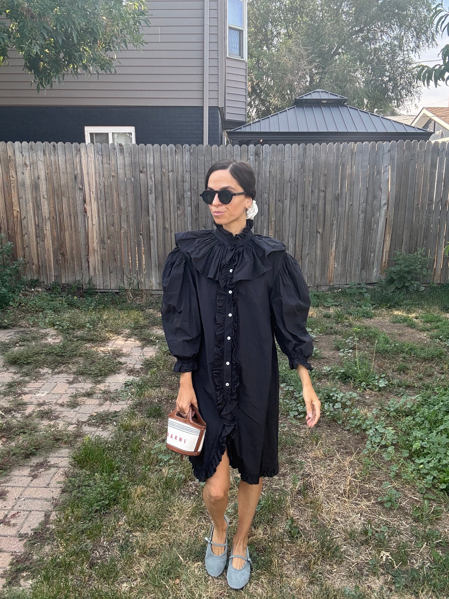 Mock Neck Mini Dress
