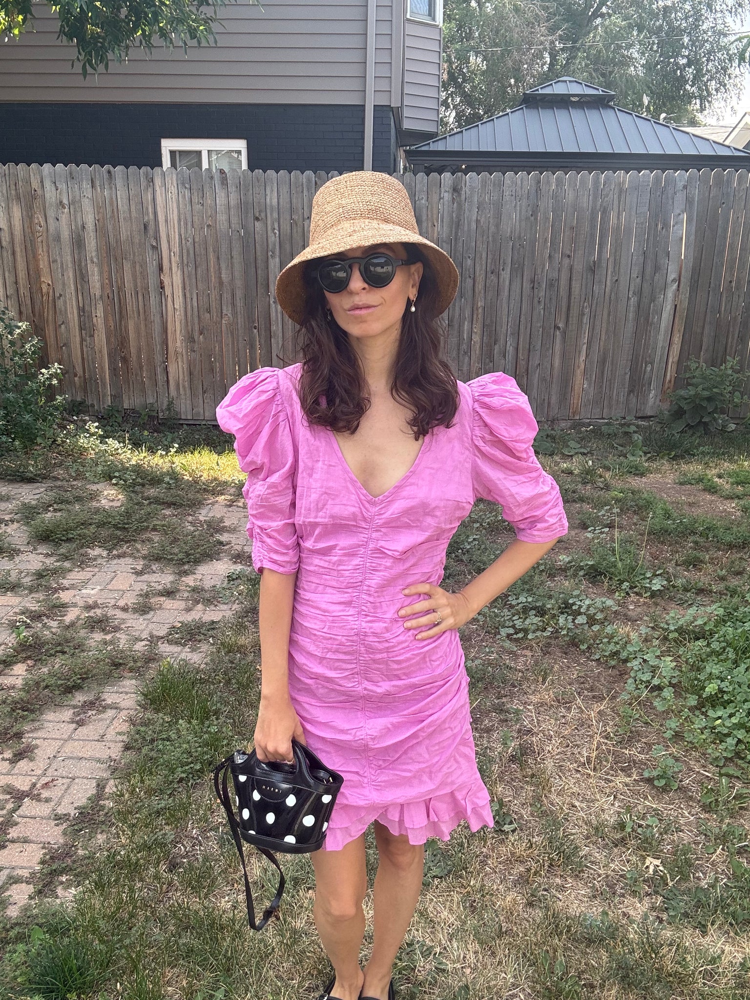 V-Neck Mini Dress