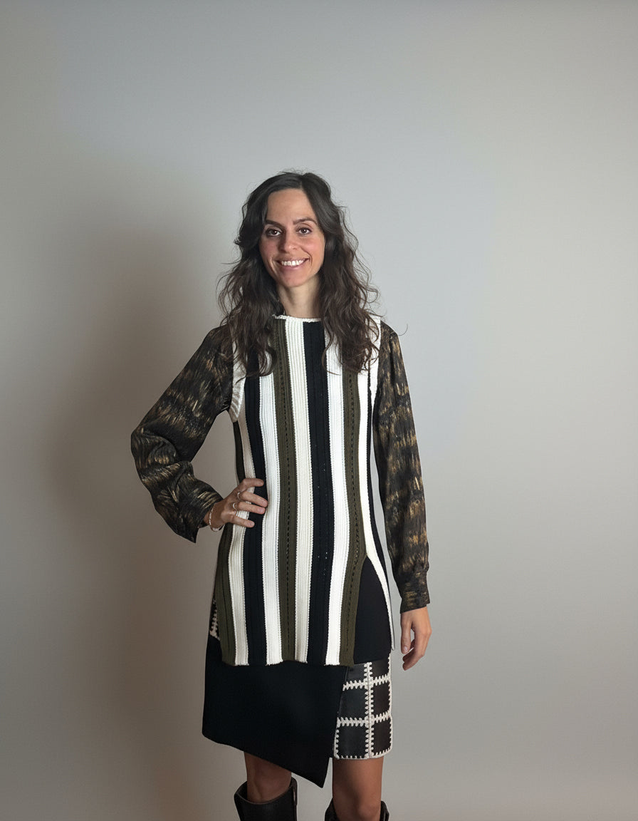 Striped Crew Neck Sweater