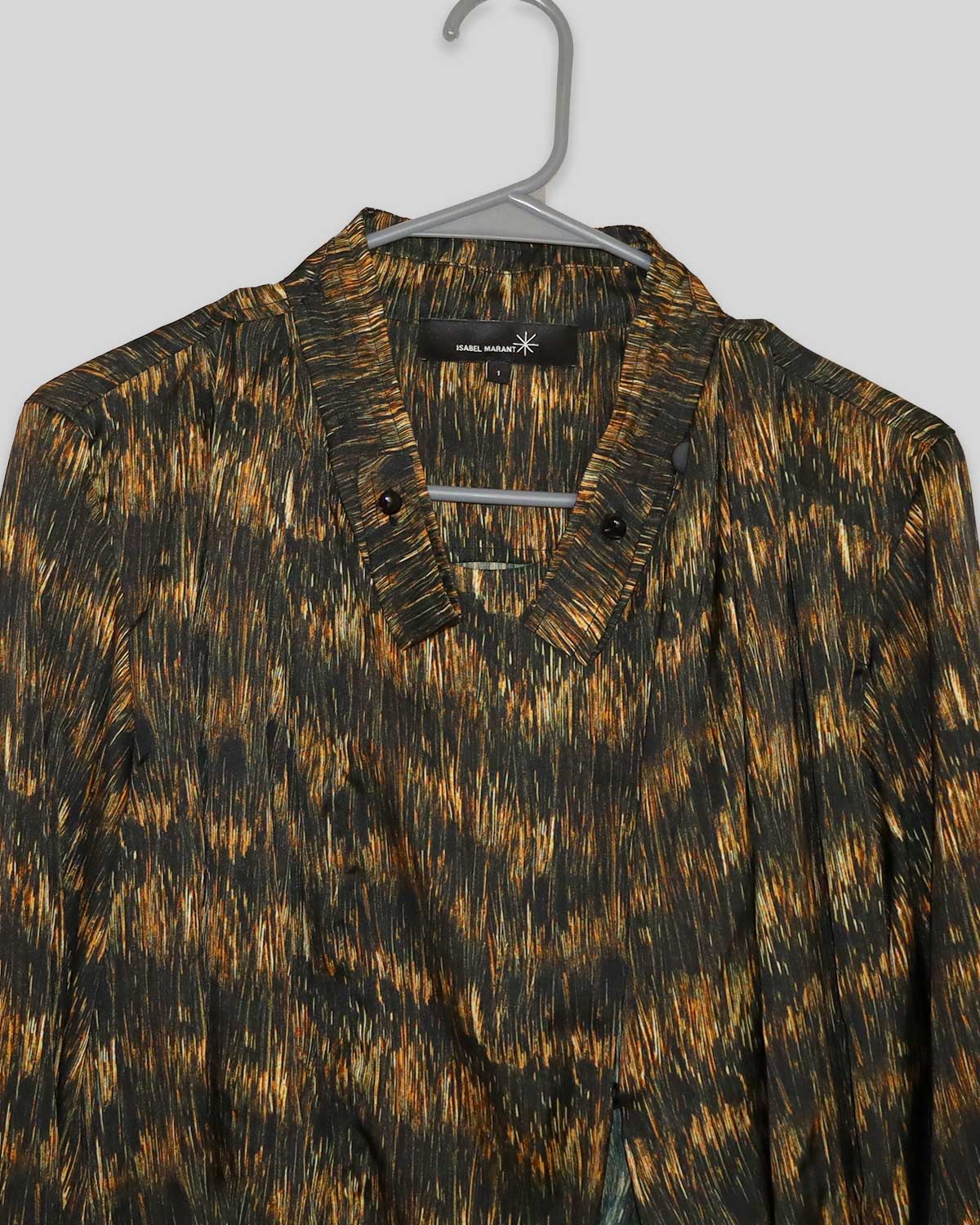 Isabel Marant Printed Cowl Neck Blouse