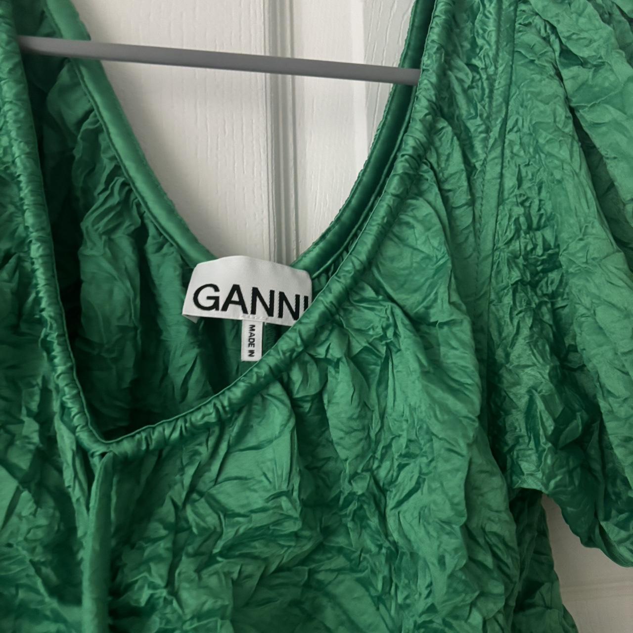 GANNI  V-Neck Mini Dress Size: XS