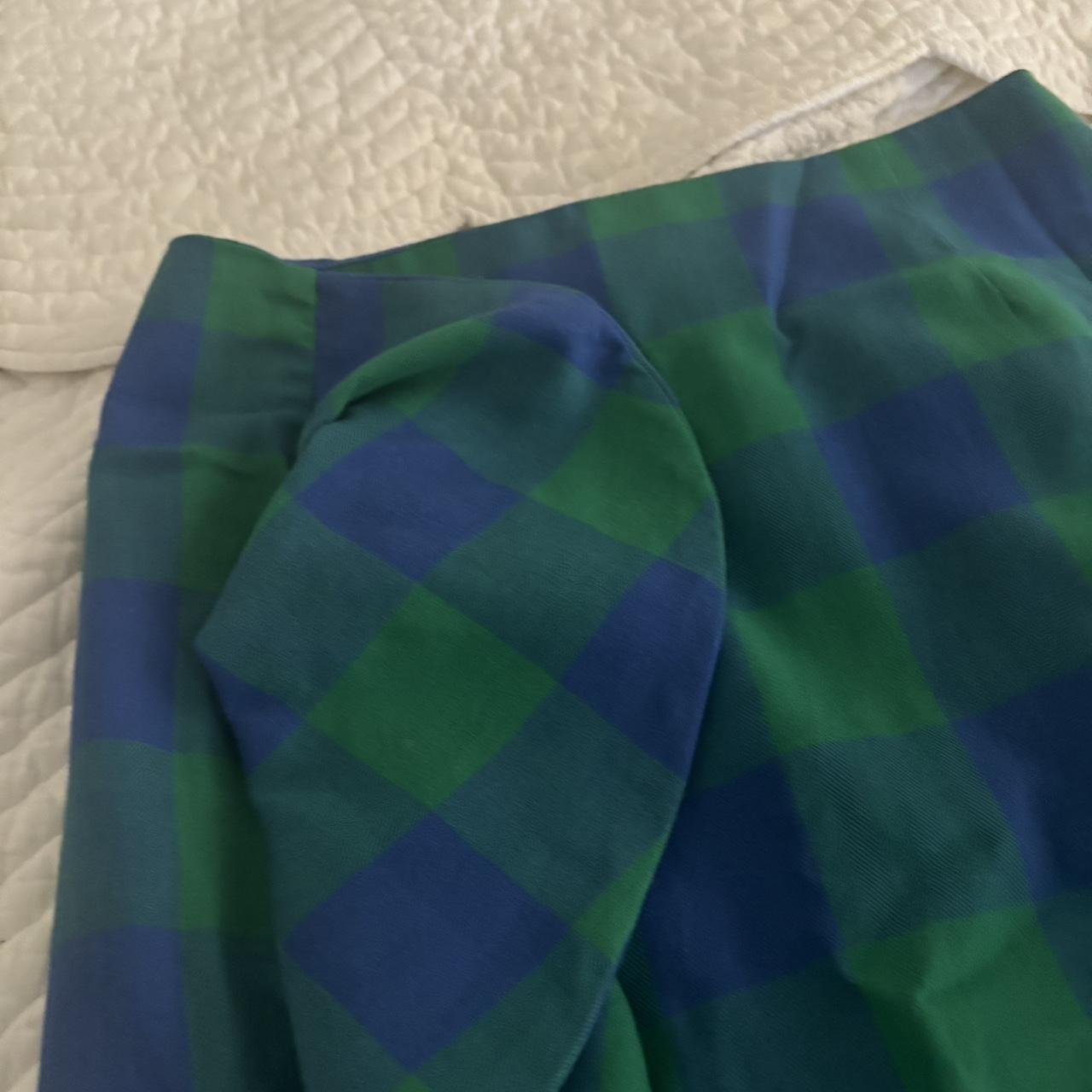 BURU Plaid Print Knee-Length Skirt Size: M