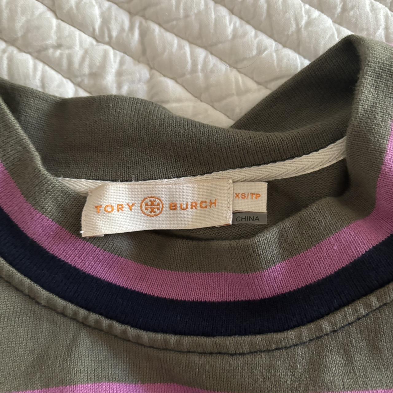 Striped Crew Neck Sweatshirt Size: XS