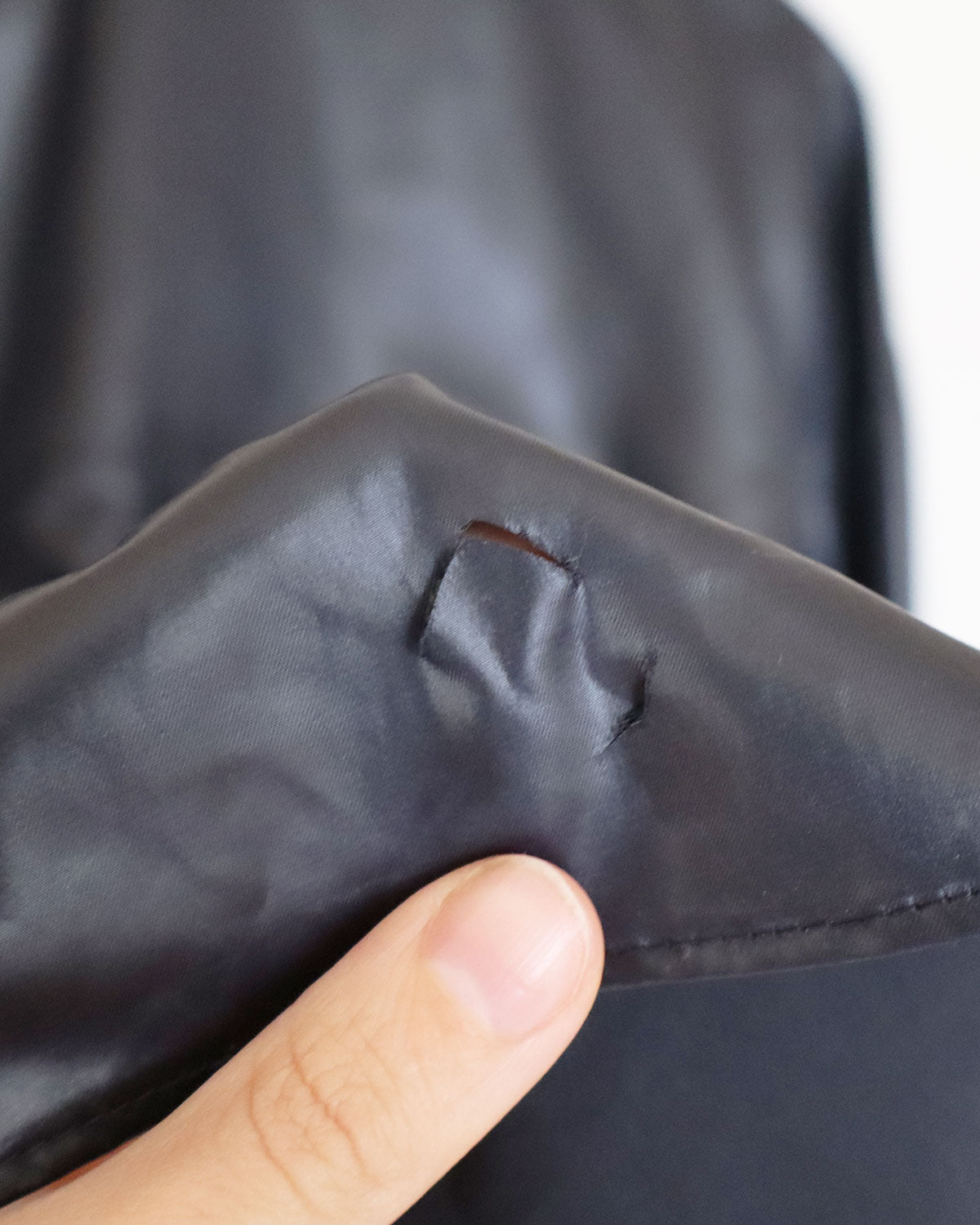 Faux Leather Long Sleeve Button-Up Top