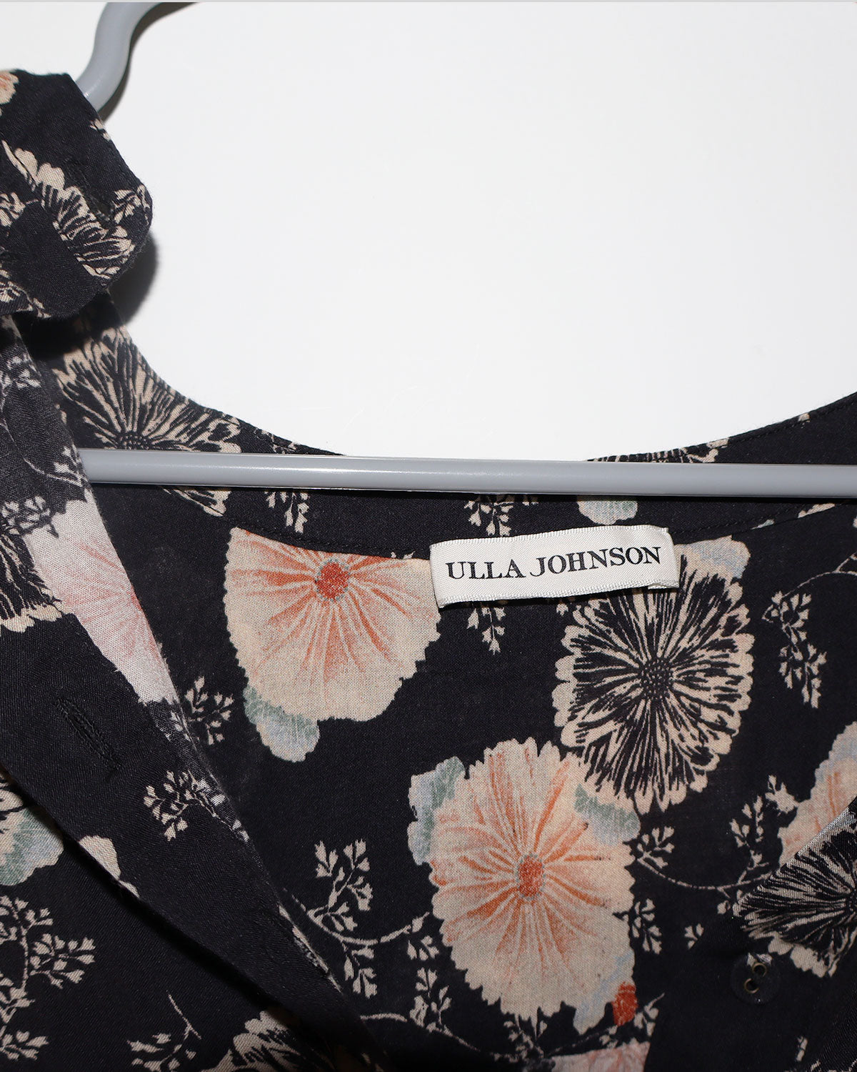Floral Print Mock Neck Blouse