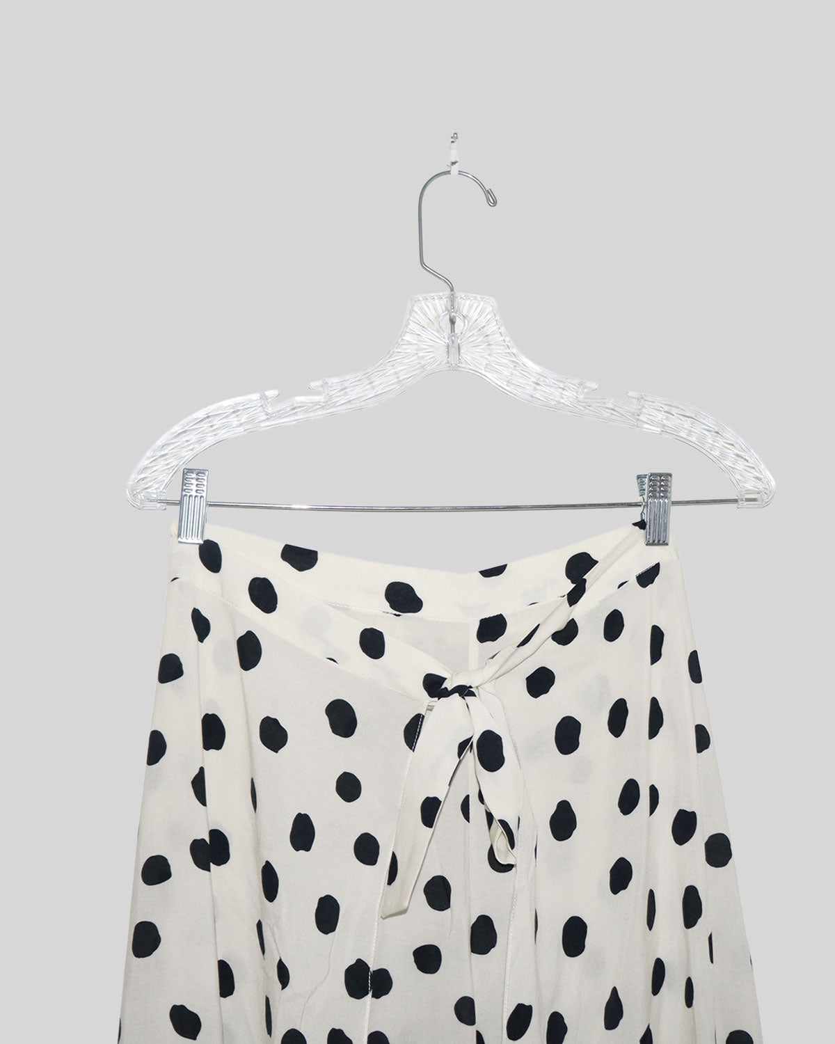Polka Dot Print Wide Leg Pants