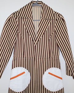 Alice + Olivia Striped Coat Size: S