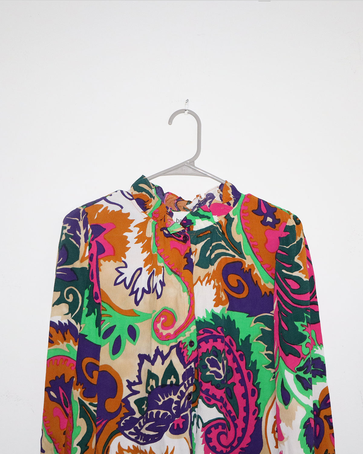 Printed Mock Neck Blouse
