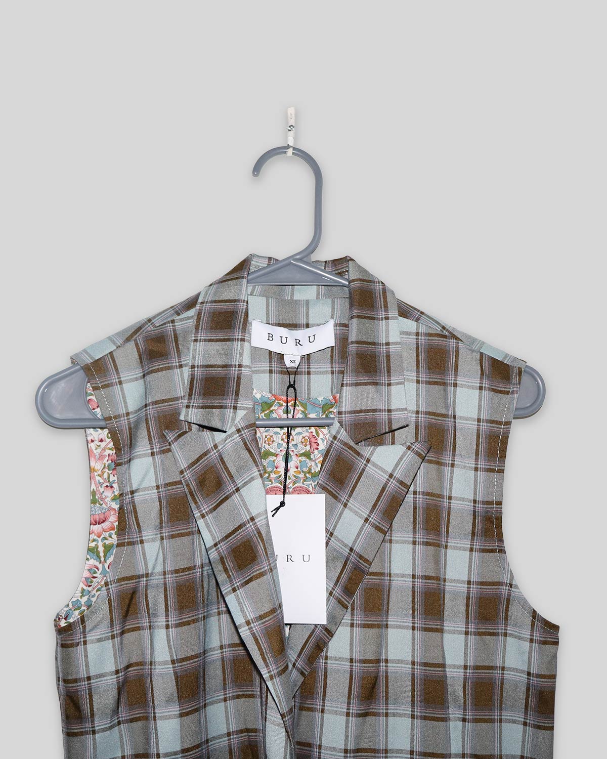 Plaid Print Vest