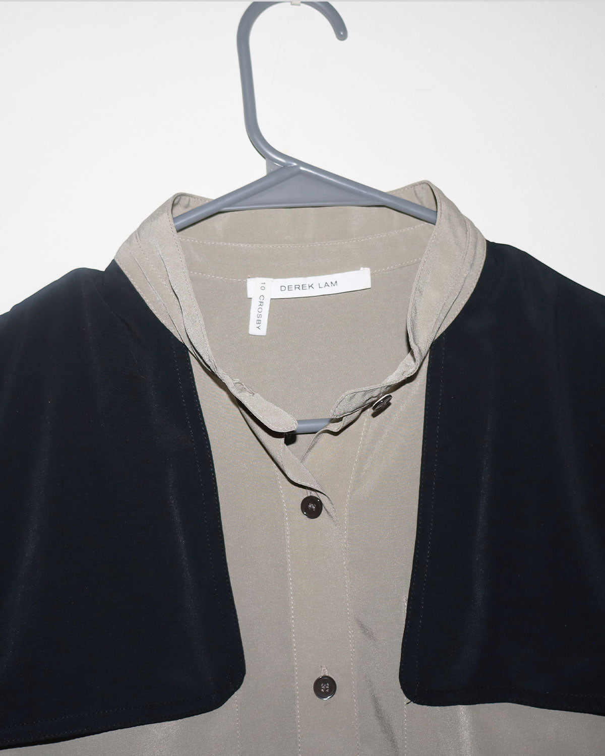 Three-Quarter Sleeve Button-Up Top