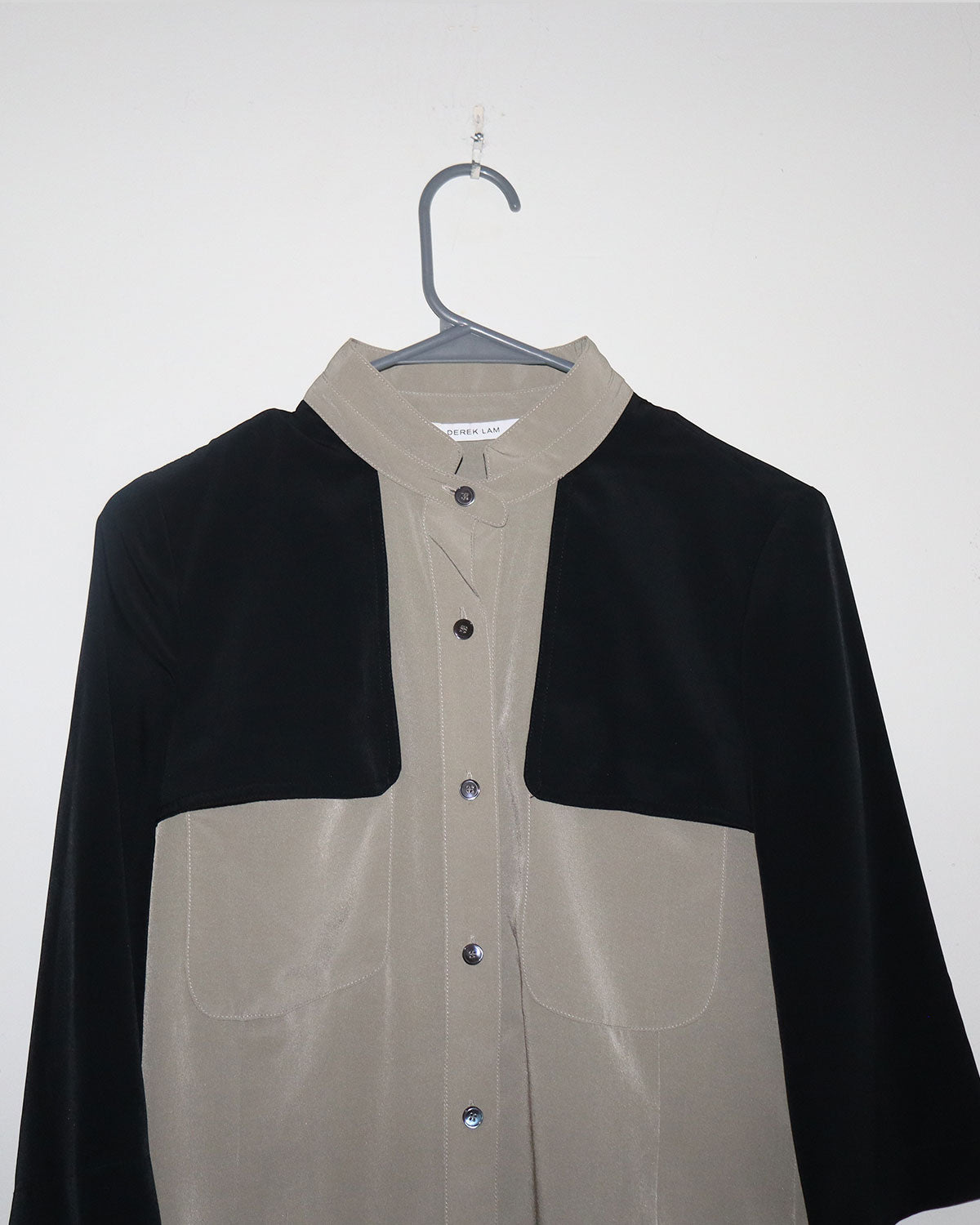 Three-Quarter Sleeve Button-Up Top