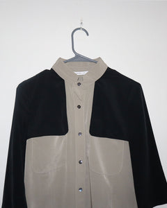 Three-Quarter Sleeve Button-Up Top