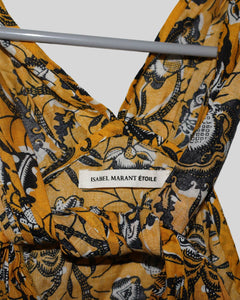 Floral Print Cowl Neck Blouse