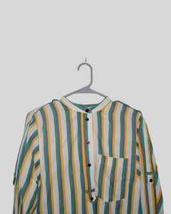 Striped Knee-Length Dress