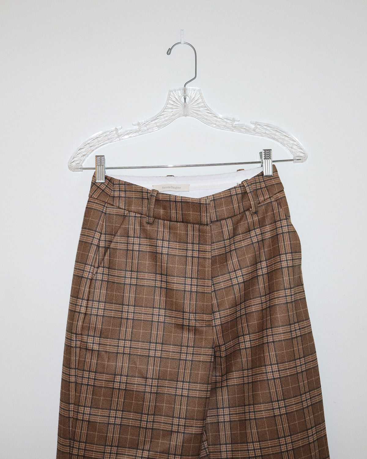 Favorite Daughter Plaid Print Wide Leg Pants Size: S