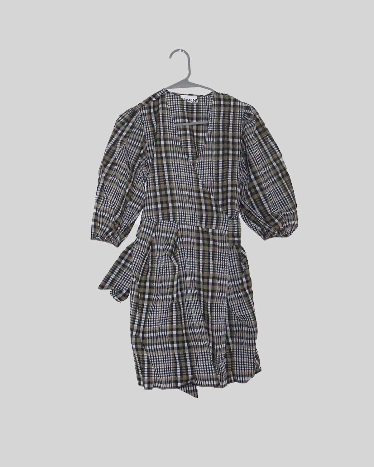Plaid Print Mini Dress  In The Name Of Clothes
