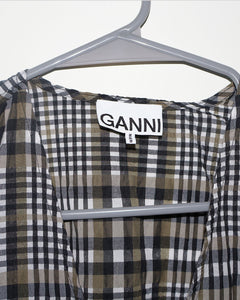 Plaid Print Mini Dress