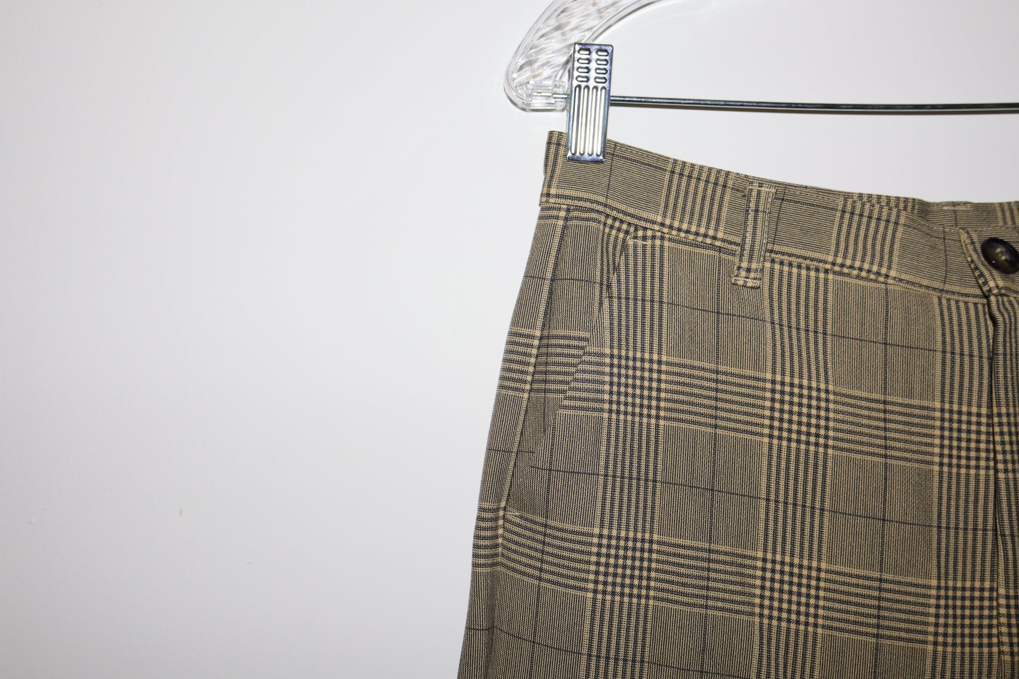 GANNI Plaid Print Straight Leg Pants Size: S | US4, DK34