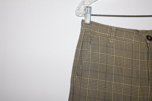 GANNI Plaid Print Straight Leg Pants Size: S | US4, DK34