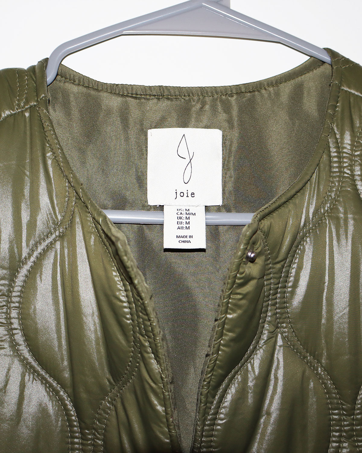 Joie Crew Neck Short Sleeve Puffer Vest Size: M