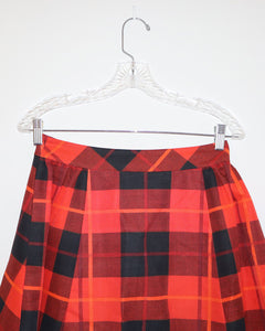 Kate Spade New York Plaid Print Midi Length Skirt Size: XS | US 2