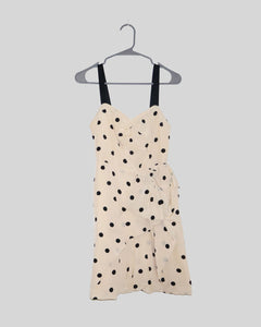 Polka Dot Print Mini Dress