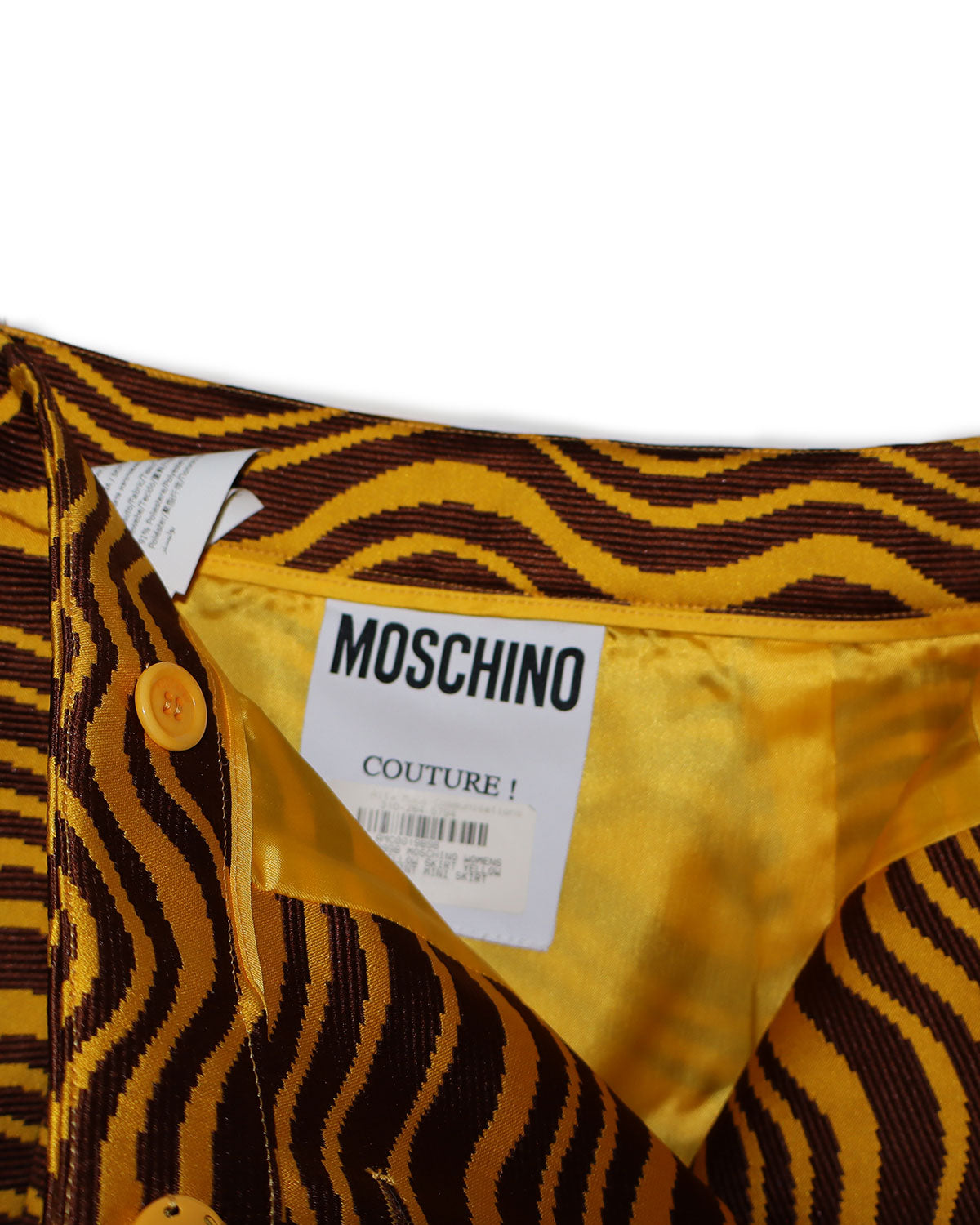 Moschino Couture Striped Mini Skirt Size: S