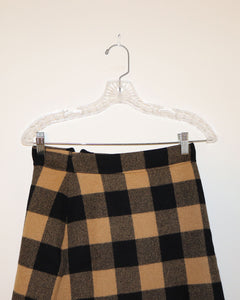 Sandro Plaid Mini Skirt Size: S