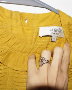 Mock Neck Long Sleeve Blouse