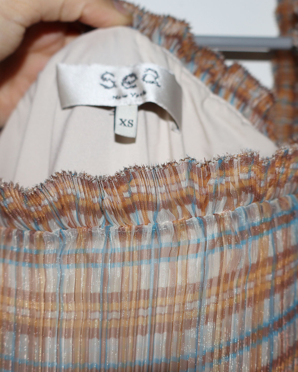 Plaid Print Knee-Length Dress