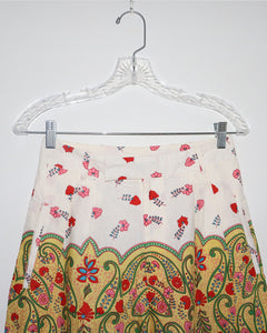 Paisley Print Mini Shorts