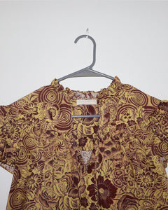 Floral Print V-Neck Blouse