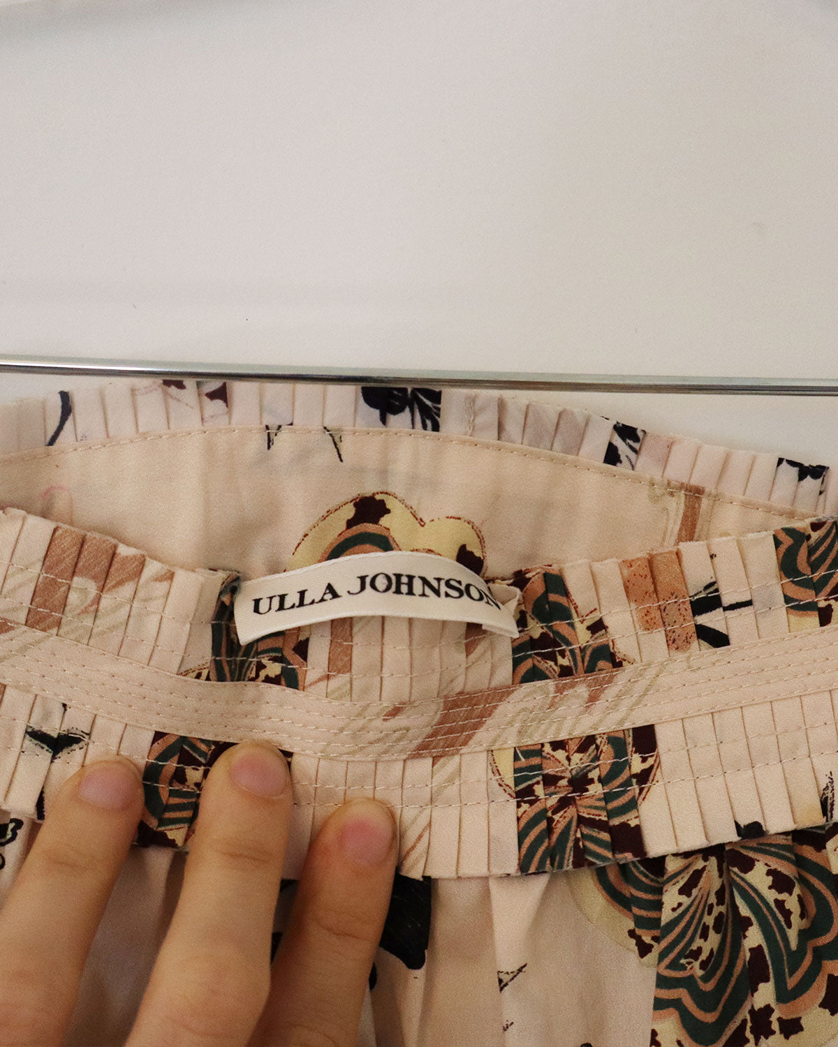 Floral Print Mini Skirt Size: XS
