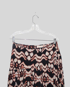 Tie Dye Print Maxi Skirt