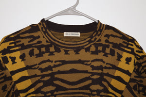 Ulla Johnson Animal Print Crew Neck Sweatshirt Size: S