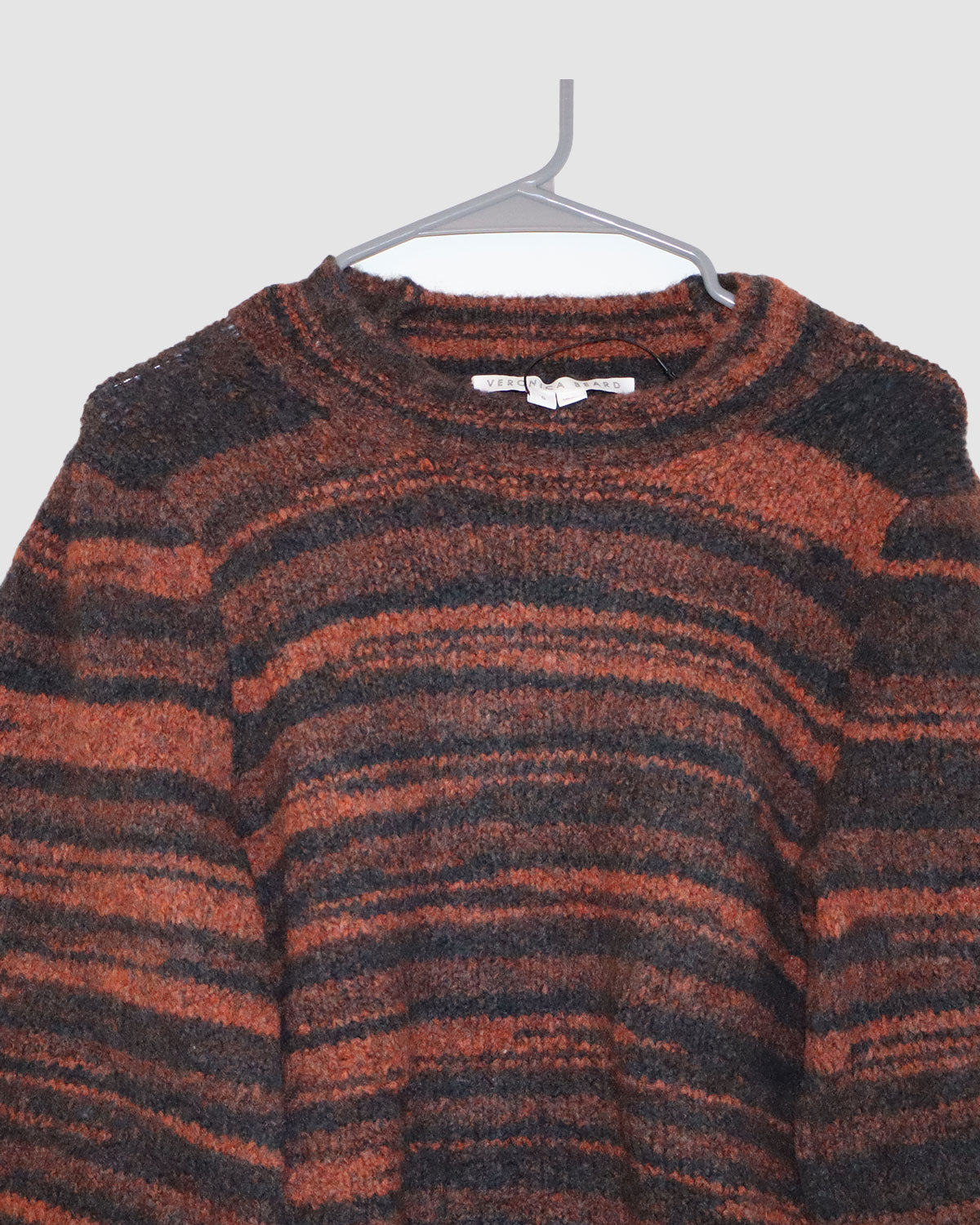 Veronica Beard Striped Crew Neck Sweater Size: S